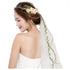 Bueer Flower Wreath Headband Crown Floral Garland Boho for Festival Wedding with Veil, Medium...