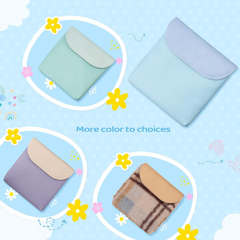 Sanitary Napkin Storage Bag, Portable Period Bag with Snap, Menstrual Pad Bag Tampon Holder for Purse for Teen Girls Women Ladies Daily Use, First...