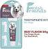 FRESH FRIENDS Enzymatic Dog Tooth Brushing Kit | Dog Toothbrush and Toothpaste | Puppy Tooth Brushing Kit | Dog Teeth Cleaning Kit | Improves Gum ...