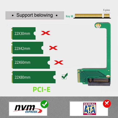 chenyang ROG Ally Gaming Internal M.2 NVME M-Key 2230 to 2280mm SSD Upgrade Extension Adapter...