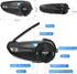 EJEAS Q2 Motorcycle Helmet Bluetooth Intercom, Motorcycle Bluetooth 5.1 Headset with Stereo Sound Effect and Quick Pairing Function for 2 Riders T...