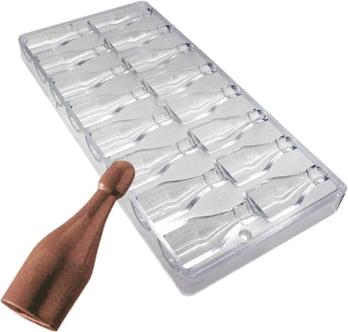 Goldbaking Bottle Shaped Chocolate Mold Poly-carbonate Candy Mould Hard PC Chocolate Molds...