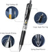 M&G Gel Pens, 0.5mm Black Gel Pens Medium Point, 30 PCS Retractable Gel Ink Rollerball Pens, Gel Ink Pens with Premium Ink & Comfort Grip for Smoo...