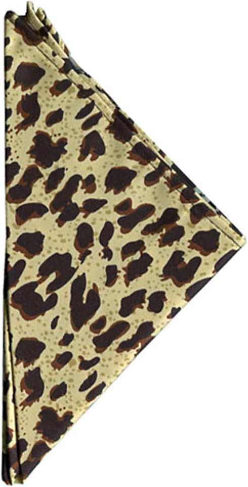Jacob Alexander Men's Leopard Animal Print Pocket Square Handkerchief Hanky...