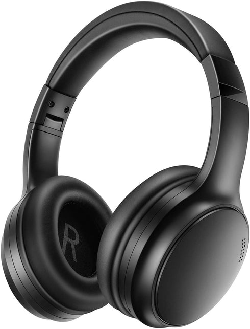 A10 Noise Cancelling Headphones Wireless, Black Bluetooth Headset with Mic, Bluetooth 5.3, HiFi Stereo Sound, Deep Bass, 20+H Playtime, Lightweigh...