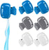 Toothbrush Cover Cap Toothbrush Coverings Clips Portable Toothbrush Protector Toothbrush Storage Head Cover for Bathroom Home Travel Toothbrush Ca...