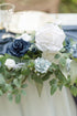 Ling's Moment Flowers 25pcs Fake Gardenia Blue Flowers Artificial Flowers with Stem, Fake Flowers for DIY Wedding Decorations Centerpieces Bouquet...