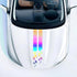 Universal Racing Car Body Side Skirt Hood Rearview Mirror Sticker Vinyl Colorful YQ28 (5 PCS)...