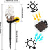 Garden Solar Light Outdoor Decor, Resin Owl Solar LED Light with Stake, Animal Waterproof Light for Flower Fence Lawn Passage Walkway Courtyard Pa...