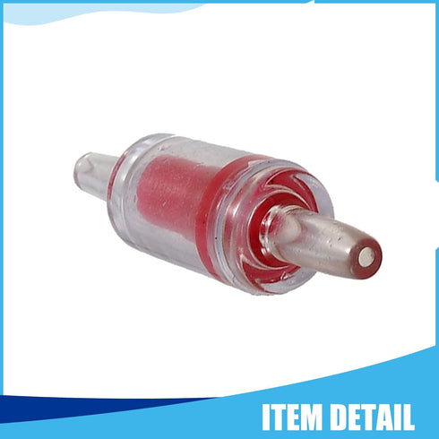 Plastic Air Pump Check Valves, Non-Return Check Valve for Fish Tank, 2.1x 0.58 Inch (Red 5 Pcs)...