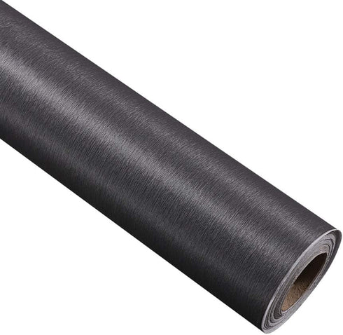 Self Adhsesive Vinyl Film Brushed Metal Stainless Steel Contact Paper for Dishwasher Fridge Refrigerator Stove Appliances Kitchen Cabinets Counter...
