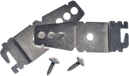 (2 Pack) Undercounter Dishwasher Brackets With Screws -Compatible With Whirlpool 8269145 or WP8269145 - Replacement Aftermarket Part