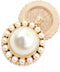 1" Artificial Pearl Golden Alloy Shank Buttons for Coat Sewing 25 PCS...