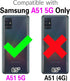 Asuwish Phone Case for Samsung Galaxy A51 5G/A 51 5G UW Verizon Wallet Cover and Screen Protector Zipper Leather Flip Credit Card Holder Slot Stan...