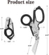 6 in1 Trauma Shear ssuit,Emergency Shears with Strap Cutter and Glass Breaker Stainless Steel...