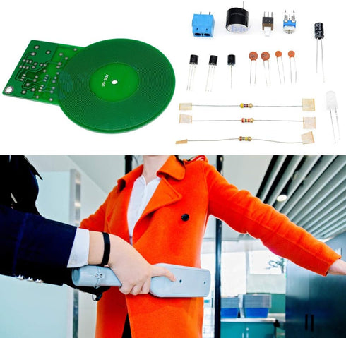 2Pcs Metal Detector Kit Electronic Soldering Practice Kit Non-Contact Sensor Board Module Electronic Part Metal Detector DIY DC 3V-5V 60mm......