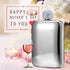 Hillside-Kit Booze Shot Flask- AB Crystal Lid Creative 304 Stainless Steel Wine Alcohol Liquor Flask for Women Girls Men Party Hand size Flask-6OZ...