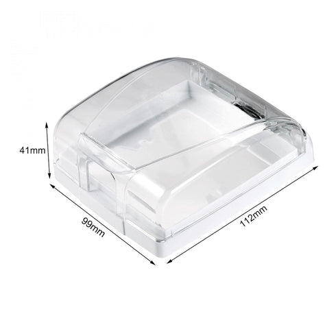 uxcell Waterproof Box 86 Type Wall Switch Socket Face Plate Panel Box Transparent...