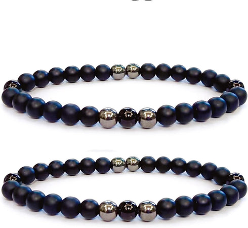 Anti Swe_lling Black Obsidian Anklet, Adjustable We_ight Loss Anklet Black Bracelet, Feng Shui Black Obsidian Anklet for Foot Pain Relief Jewelry ...