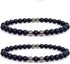 Anti Swe_lling Black Obsidian Anklet, Adjustable We_ight Loss Anklet Black Bracelet, Feng Shui Black Obsidian Anklet for Foot Pain Relief Jewelry ...