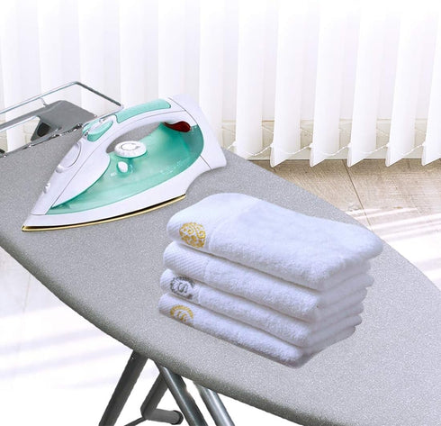Dalykate 15x54 Ironing Board Cover and Pad with Elastic Edge and Scorch and Stain Resistant Thick Padding Ironing Board Covers 4 Fasteners and Pro...