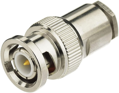 Eightwood BNC Male Plug Solder Clamp Connector 10-Pack Compatible with RG58 RG142 LMR195 Coax Cable...