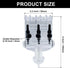 2-Way Aquarium Air Check Flow Control Switch Gang Valve, Aquarium Accessories for Splitter, Tank, Pump(Clear, Black)...
