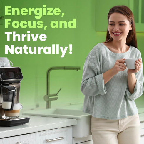 Organic Instant Coffee Powder, Dark Roast Delight, Rich In Immune-Supporting Antioxidants, Boosts Mood, Energy, and Memory, Enjoy Hot Or Iced, Glu...