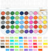 Transon 48 Colors Watercolor Paint Set with 4pcs Paint Brushes for Adults, Students, Beginners and Artists...