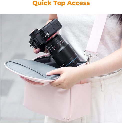 K&F Concept Camera Sling Bag Small Crossbody Camera Case DSLR/SLR/Cute Compact Shoulder Photography Bags for Photographers...