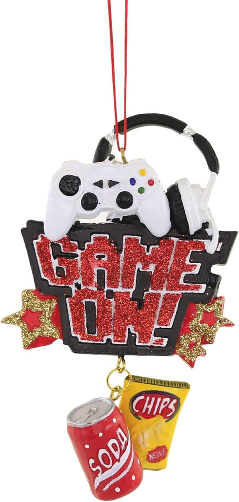Game On!' With Soda and Chips Dangle Ornament,Resin...