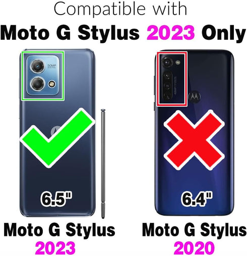 Asuwish Phone Case for Motorola Moto G Stylus 4G 2023 Wallet Cover with Screen Protector and Wrist Strap Bling Glitter Leather Flip Zipper Card Ho...