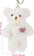 2pcs Plush Bear Keychain Teddy Bear Keychain Aniaml Key Ring Hanging Ornament Plush Stuffed Animal Car Key Holder for Girls Women...