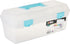 ArtBin 6937AG Essentials Lift-Out Tray Box, Portable Art & Craft Organizer with Handle and Tray, Clear/Aqua...