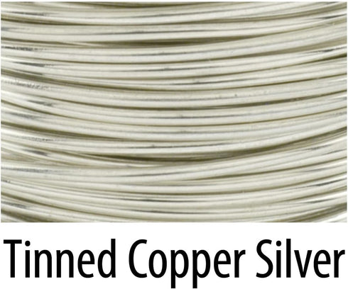Artistic Wire, 20 Gauge Tarnish Resistant Tinned Copper Craft Jewelry Wrapping Wire, Silver Color, 15 yd...