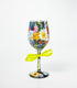 Enesco Designs by Lolita “Wildflowers” Hand-painted Artisan Wine Glass, 15 oz...