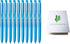 Uni-Ball Signo RT1 0.28mm - Smooth Ink Flow Gel pen, Retractable Gel Ink Pen, Ultra Micro Point, Light Blue - Pack of 10, Sticky Notes Value Set...