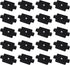 20PCS Hidden Fasteners Clips Black Universal Plastic T Clips with Screws for Composite Decking Boards...