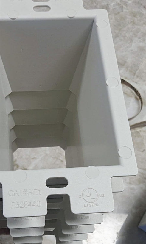 iMBAPrice BE1-1 (1-Gang) Electrical Power Outlet Box Extender - White...