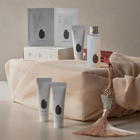 Travel Kit l Essential TSA Friendly Skincare Sample Set l Exfoliating Cleanser, Hydrating Toner, Moisturising Cream, 2 Wash Off Masks - Product of...