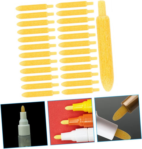 EXCEART 120 Pcs Paint Pen Refill Paint Marker Pen Replacement Nibs Universal Paint Marker Pen Replacement Points Oil Painting Supplies Replacement...