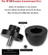 Tertullus 4 Pcs Ball Beads Speaker Isolation Feet Turntable Platform Pads Audio Shock Absorber Subwoofer Isolation Feet 33×30 Pad Speaker Stand(Bl...