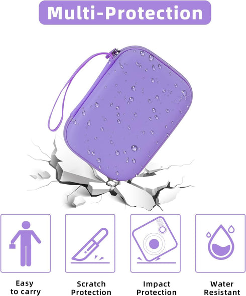 Kids Camera Case Compatible with Agoigo/ESOXOFFORE/GKTZ/Anchioo/MINIBEAR/Seckton/Goopow Digital Waterproof Camera Portable Instant Print Cameras S...