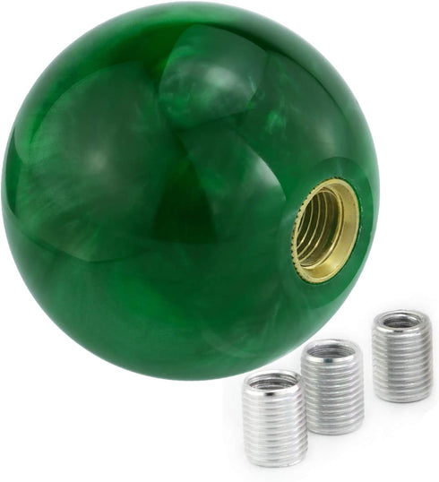 Gear Car Shifter Handle, Ball Style MT Shifting Stick Lever Shift Knob Fit Most Automatic Manual Transmissions, Green...