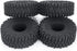 4Pcs RC Tires Terrain Rubber Tires for 1/18 Tra-xxa Trx4m Axial SCX24 RC Crawler Car Upgrade...