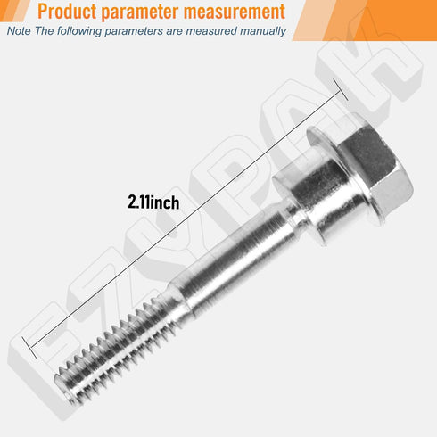 12 Pack 580790401 588077502 Shear Pin Bolts and Nuts Kit, Compatible with Craftsman, Husqvarna, Poulan, Poulan Pro, AYP 2 Stage Snow Blowers, Fits...