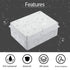 LeMotech Junction Box with Reserved Holes ABS Plastic Electrical Box IP65 Waterproof Dustproof Project Enclosure for Electronics White 7.9 x 6.1 x...