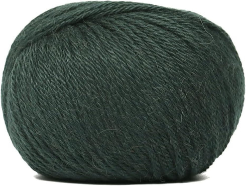 100% Baby Alpaca Yarn Wool Set of 3 Skeins DK Weight - Made in Peru - Heavenly Soft and Perfect for Knitting and Crocheting (Forest Green, DK)...