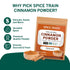 SPICE TRAIN Cinnamon Powder (397g/14oz) Non GMO, Gluten Free, 100% Raw, Sourced from South India, For Cooking, Smoothies, Lattes, Tea, Packed in R...