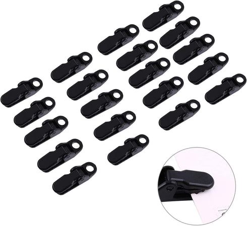 20pcs Camping Tent Tarp Clips Heavy Duty Windproof Clips Snaps Tent Tighten Hangers for Outdoors Travel Kits...
